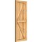 Ekena Millwork Framed Board-n-Batten Shutters w/Z-Bar, Rough Sawn Western Red Cedar, 16 1/8W x 41H, PR RBF06Z16X041RWR - alternate 2